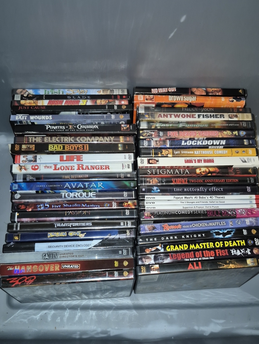 Assorted Movie DVD Collection - Black Cases